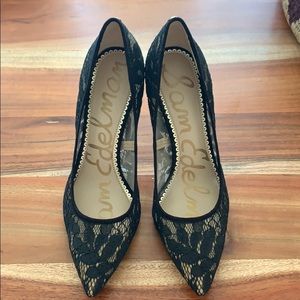 Black lace pumps- Sam Edelman but look like Dior!